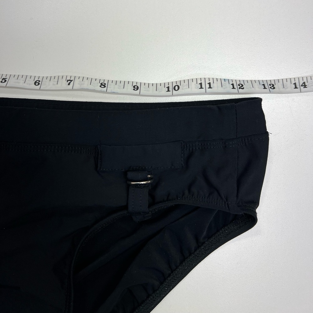 Vintage Jantzen Black Swimsuit Bottoms with Silver Hardware Size 6 - Picture 7 of 8